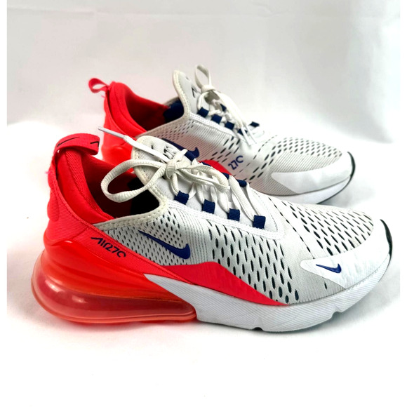 Nike Airmax 270 Ultramarine AH6789-101 Women's Sneakers White Size 8.5 - Picture 1 of 8